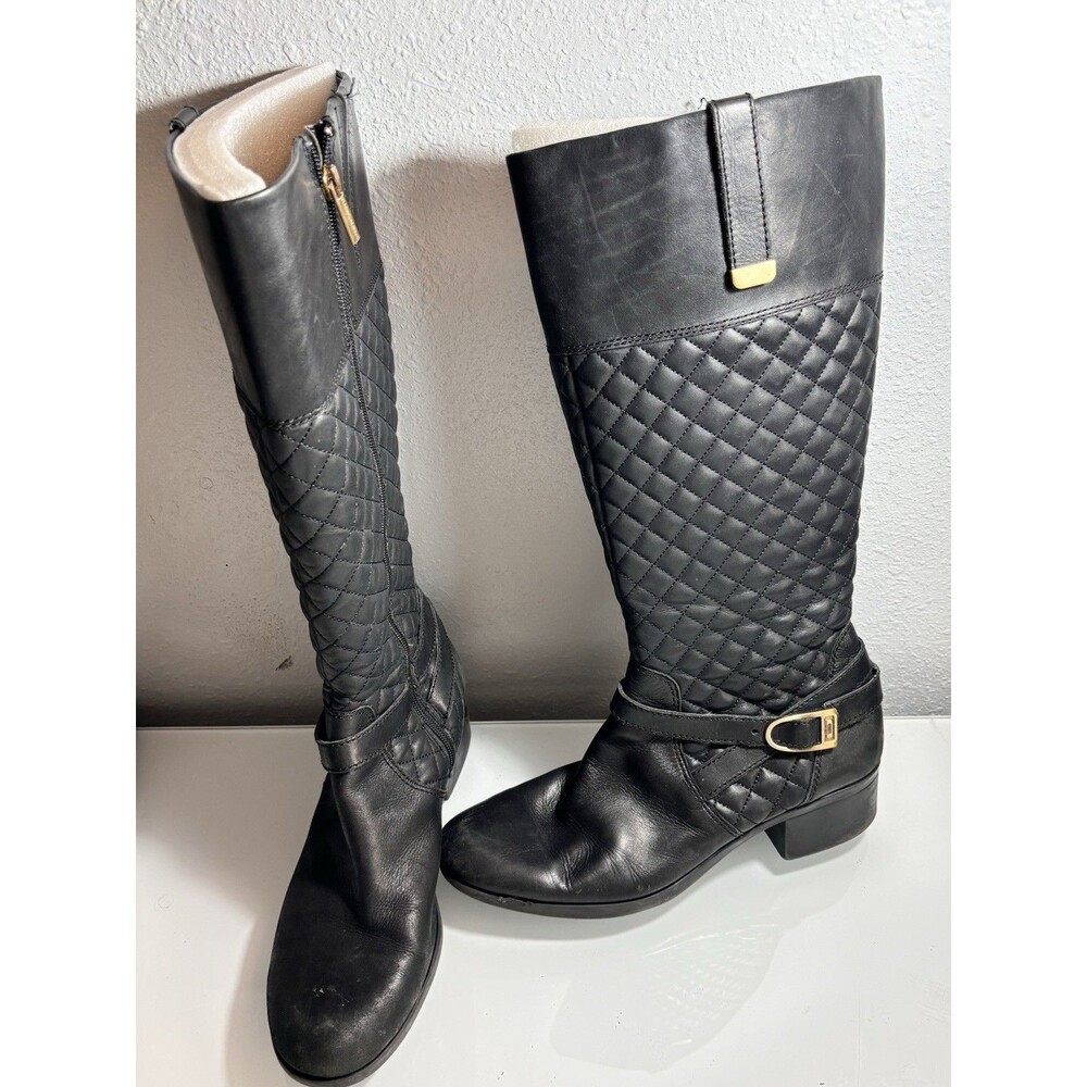 Bandolino Quilted Leather‎ Knee High Boots – Women Size 10M